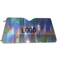Custom Collapsible Auto Sunshade, Laser Aluminized Film Shades, 57" W x 27
